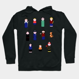 peg people no streaker Hoodie